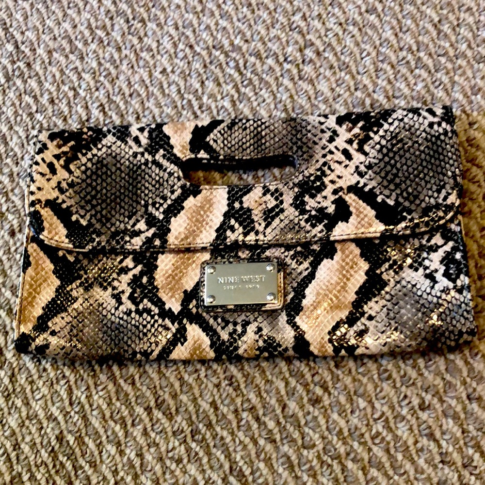 Nine West Snake print Clutch